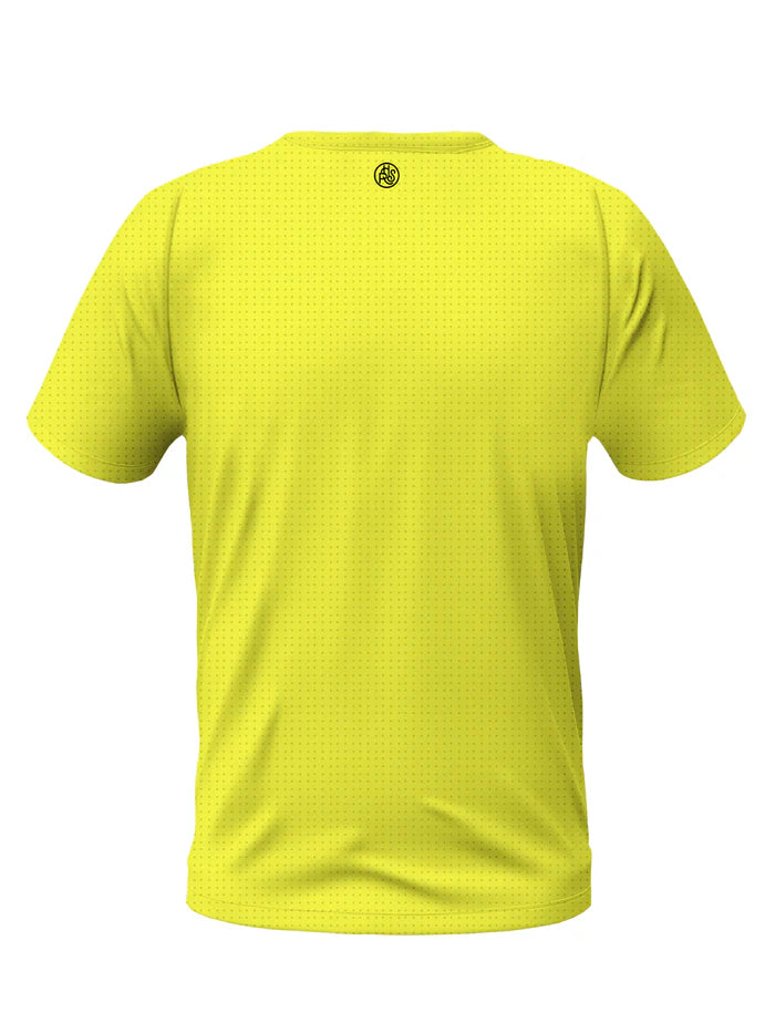 Camiseta Hazard Rough Society Amarillo Fosforescente